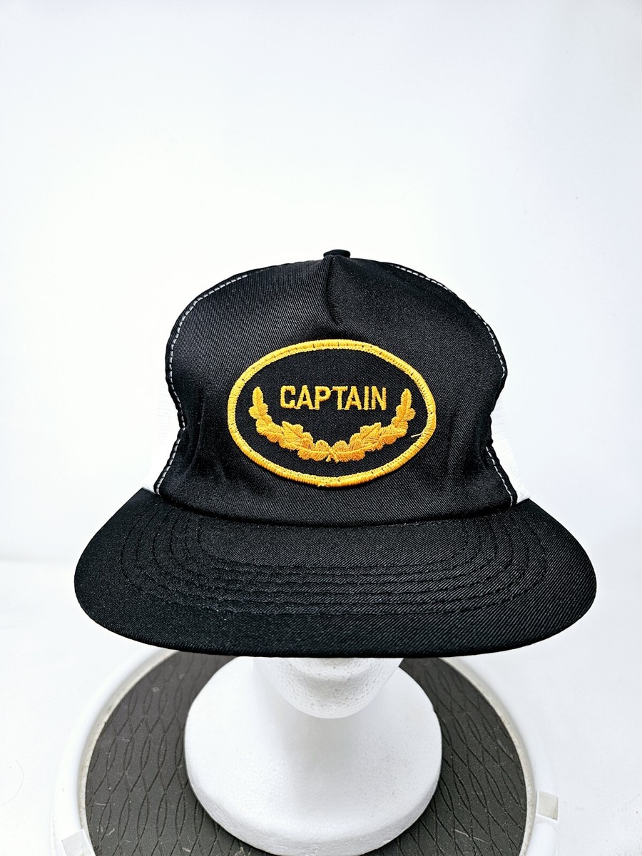 VINTAGE Captain Black Mesh Trucker Hat 80s Funny FAST SHIPPING | eBay