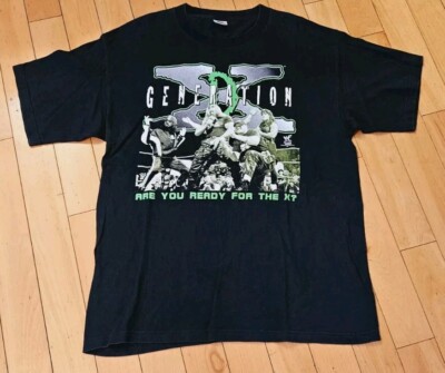 Vintage 90s 1998 WWF D-Generation X DX T Shirt Triple H Chyna XL