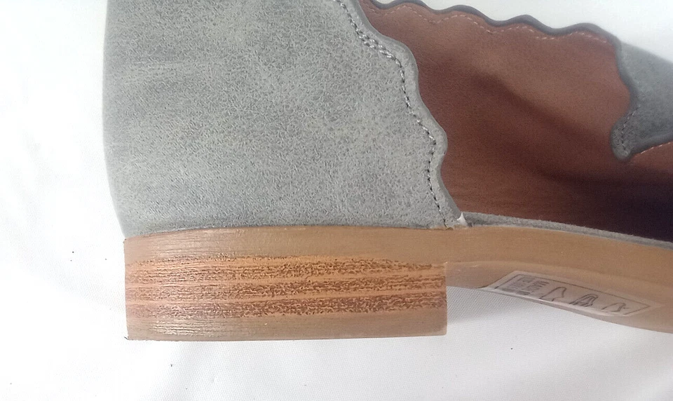 Zapato de vestir informal moderno tacones altos talla 8,5 gris qupid gatito corto Foto 2 de 3