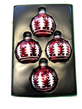 Kurt Adler Ornament Ball Glass Christmas Tree Vintage Snowflake Vintage Sparkle