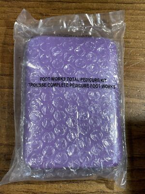 AVON Foot Works Total Pedicure Kit 5 Tools Purple Case NEW