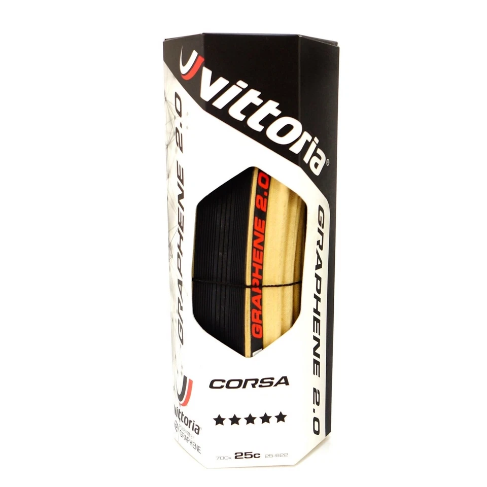 Vittoria Corsa G2.0 Competition 700x23C/25C Skin Black Tan Para Clincher Reifen - Bild 4 von 4