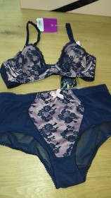 L'AGENT by AGENT PROVOCATEUR KARINA BRA 36B &  X SMALL SUSPENDER BRIEF BNWT