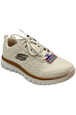 Skechers Women's Graceful Get Connected Sneakers White Rose Gold