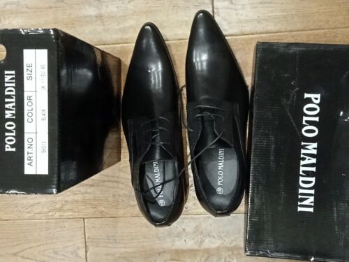 Herren schwarz Schuh brandneu in Verpackung Größe 11 - Bild 1 von 3