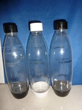 Soda-Stream Carbonating Water 1 Liter Bottles Extra Replacements Lot of 3 