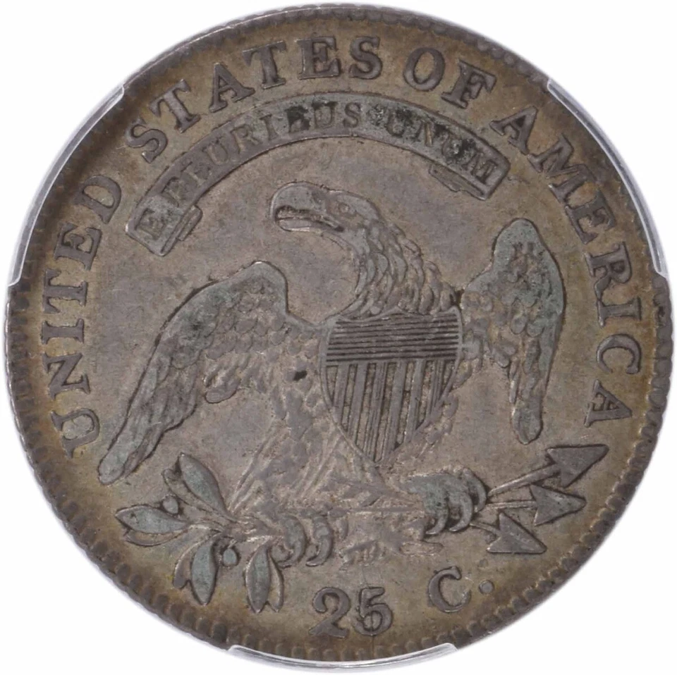 1819 Bust Silver Quarter Small 9 VF30 PCGS - Image 4 of 4