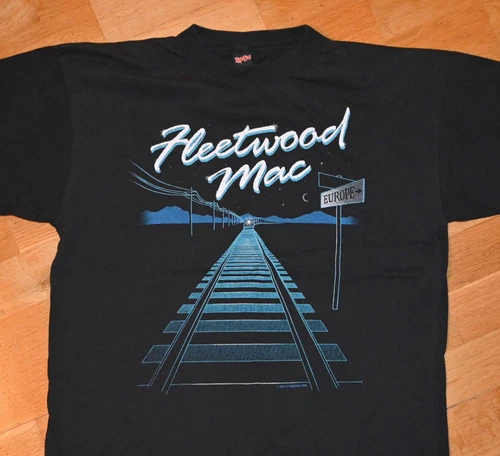 FLEETWOOD MAC Rare Euro Tour concert tee sh 1980s vintage concert t-shirt, vintage, single stitch, B+ condition
