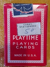 Playtime Miniature Playing Cards U.S. Playing Card Co. 