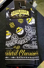 Lowrider Bandana Black 100% Cotton