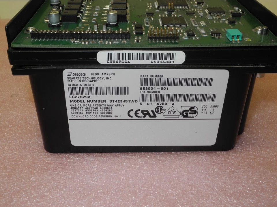 ST423451WD 23.2GB 5.4K RPM 5.25" FH 68 PIN ULTRA WIDE SCSI SEAGATE ELITE HDD - Image 3 of 4