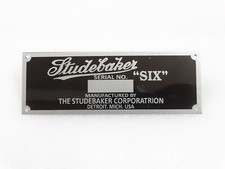 DATA PLATE FITS TO STUDBAKER SIX MODEL #V238-7