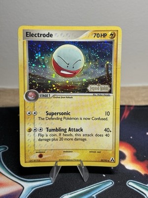 Electrode Reverse Holo Stamped 32/92 Pokemon Ex Legend Maker SWIRL HP