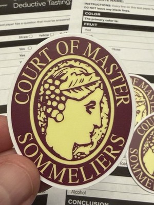 Court of Master Sommeliers Sticker | Sommelier Wine Tasting | Wine Education