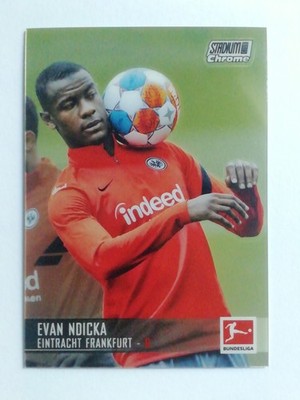 Topps Chrome Stadium Club Bundesliga Karte 2021/22 Nr. 38 Evan Ndicka Frankfurt