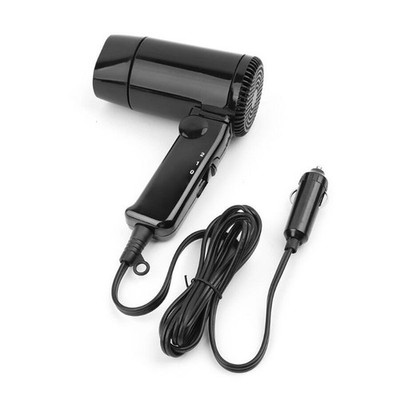 Portable 12V Vehicle Car Hair Dryer Hot Cold Folding Blower Window Defroster