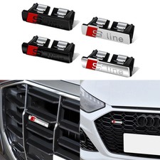 Audi S Line Quattro Grill Emblem Front Logo Kühlergrill Badge für A3 A4 A6 S3 S6