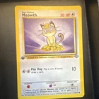 Pokémon TCG Meowth 56/64 Jungle 1st Edition Regular Common Basic 50 HP 1999 WotC