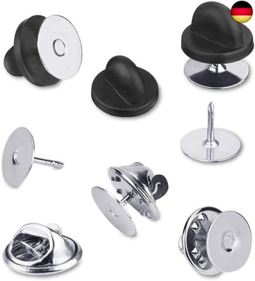 60 Pairs Tie Tack Pin Backs mit Blank Pins, FineGood 30 Sätze Metall Butterfly 