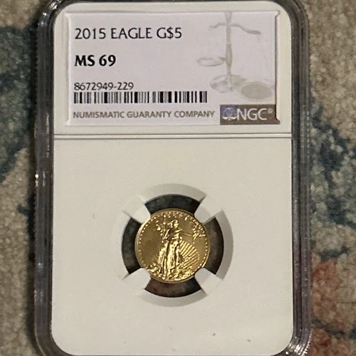 2015 $5 Gold American Eagle NGC MS69 1/10oz