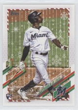 2021 Topps Holiday WalMart Mega Box Metallic Jazz Chisholm Jr #HW182 0ps8