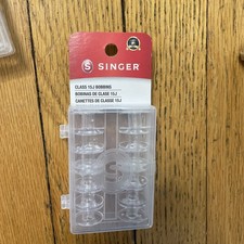 SINGER 06543 Class 15J Bobbins, Transparent, ...