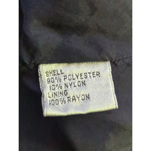 Talbots Collection Jacket Wolman's 14 Blue Nylon Lined Career Work Minimalist - Picture 9 of 12