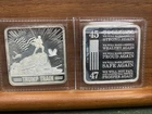 Lot 2 - 2024 1oz Proof Trump Square Trump Train Silver Bar 45 MAGA 47 .999 Fine