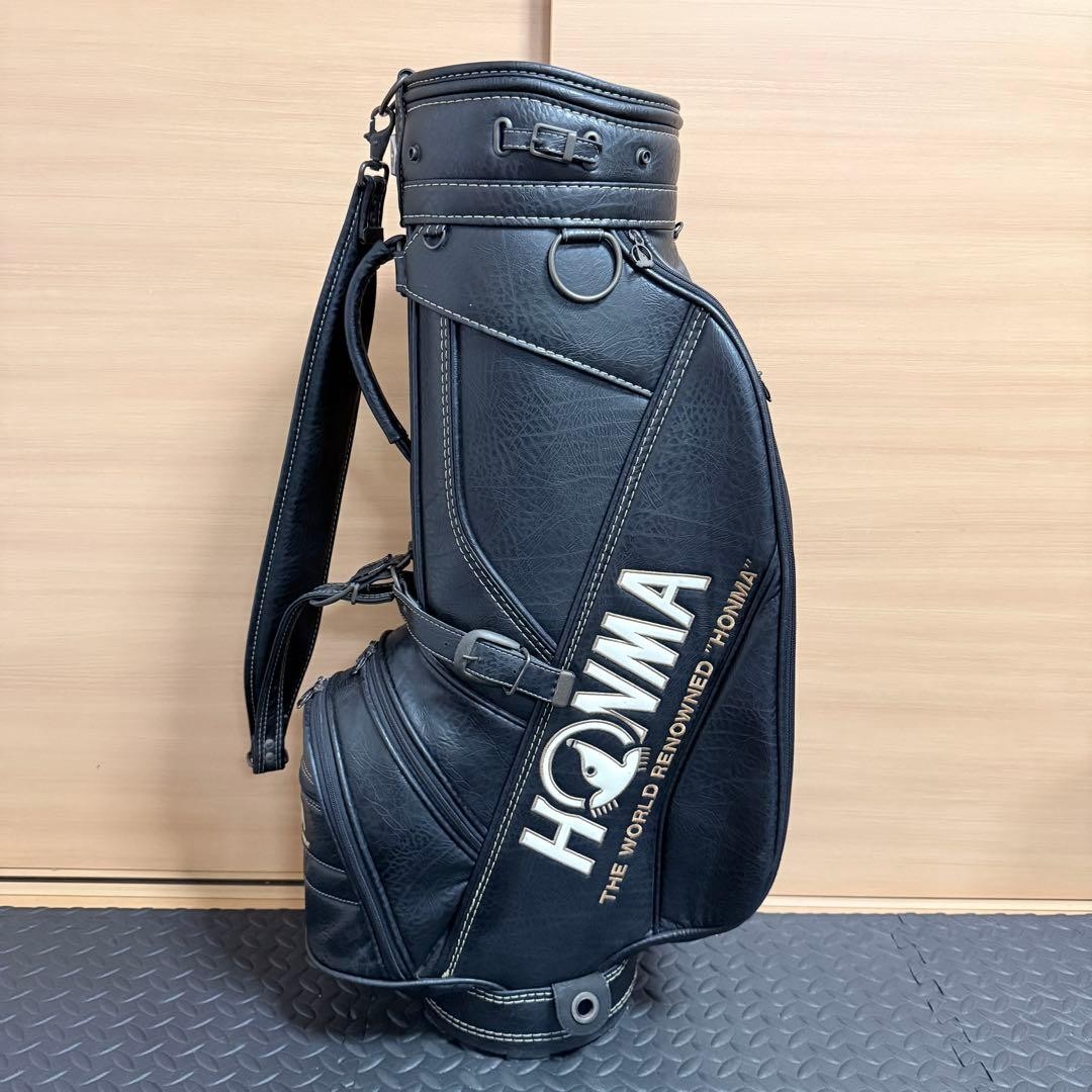 Honma 8.5-inch Black Retro cart bag golf carry caddy bag rare