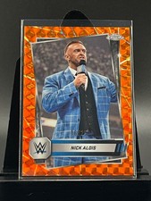 2025 Topps WWE Chrome Orange Geometric Nick Aldis 6/25 Card