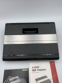 Atari 7800 Console Pro-System Composite AV and Power Mod w/ Controller  CIB