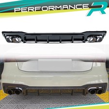 Schwarz Heckdiffusor Auspuff Endrohre für AUDI A7 Sportback S7 C8 4K S Line 18+