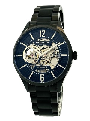 Kenneth Cole NY GL22325 Automatic Black Dial Ion-Plated Stainless