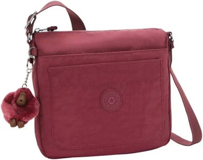 Kipling Women's Sebastian Medium Crossbody shoulder bag dusty carmin MSRP $74