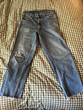 Vtg 80s/90s Orange Tab Levi's 550 31x28 Jeans Relaxed Fit Tapered MADE IN USA