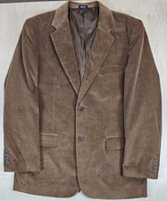 Saddlebred Brown Corduroy 2-Button Sports Blazer Men s Size 44R