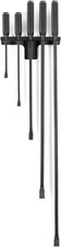 TEKTON Angled End Handled Pry Bar Set with Wall Hanger, 5-Piece