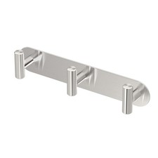 1296 Latitude II 3 Hook Triple Robe Hook, Wall Mounted Hook for Bathroom Towe...