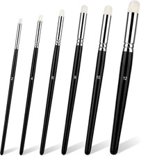 6 Pcs Dry Brush Set Drybrush round Detail Paint for Model Ceramics Art Painting