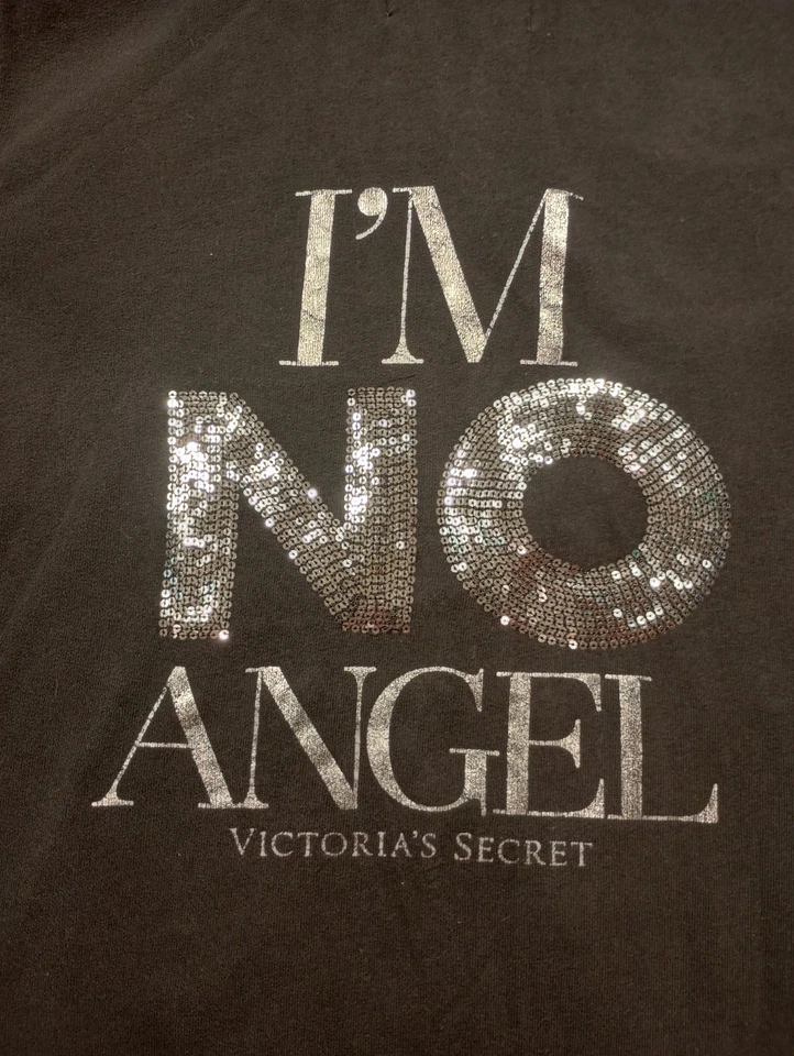 Chaqueta Victoria’s Secret para mujer negra cremallera completa I'm No Angel Bling Wing cremallera Foto 2 de 4