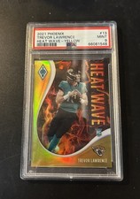 2021 Phoenix Trevor Lawrence Heat Wave Yellow /75 PSA 9 RC Jaguars