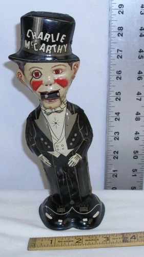 MARX CHARLIE McCARTHY TIN WIND UP TOY 1939 WORKS
