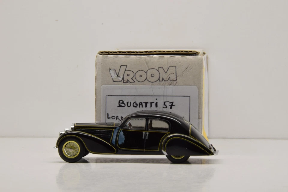 BUGATTI 57 LORD CHOLMONDLEY FIGONI & FALASCHI 1939 VROOM 1/43 MONTÉ USINE NEUF - Photo 2/4