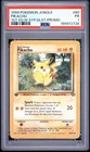 1999 POKEMON JUNGLE 1ST EDITION W STAMP DUELIST PROMO #60 PIKACHU PSA 1
