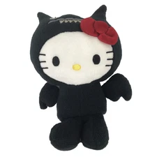 Ugly Doll Hello Kitty Ice-Bat Plush 9" Black Stuffed Animal Sanrio 2013 #4037872