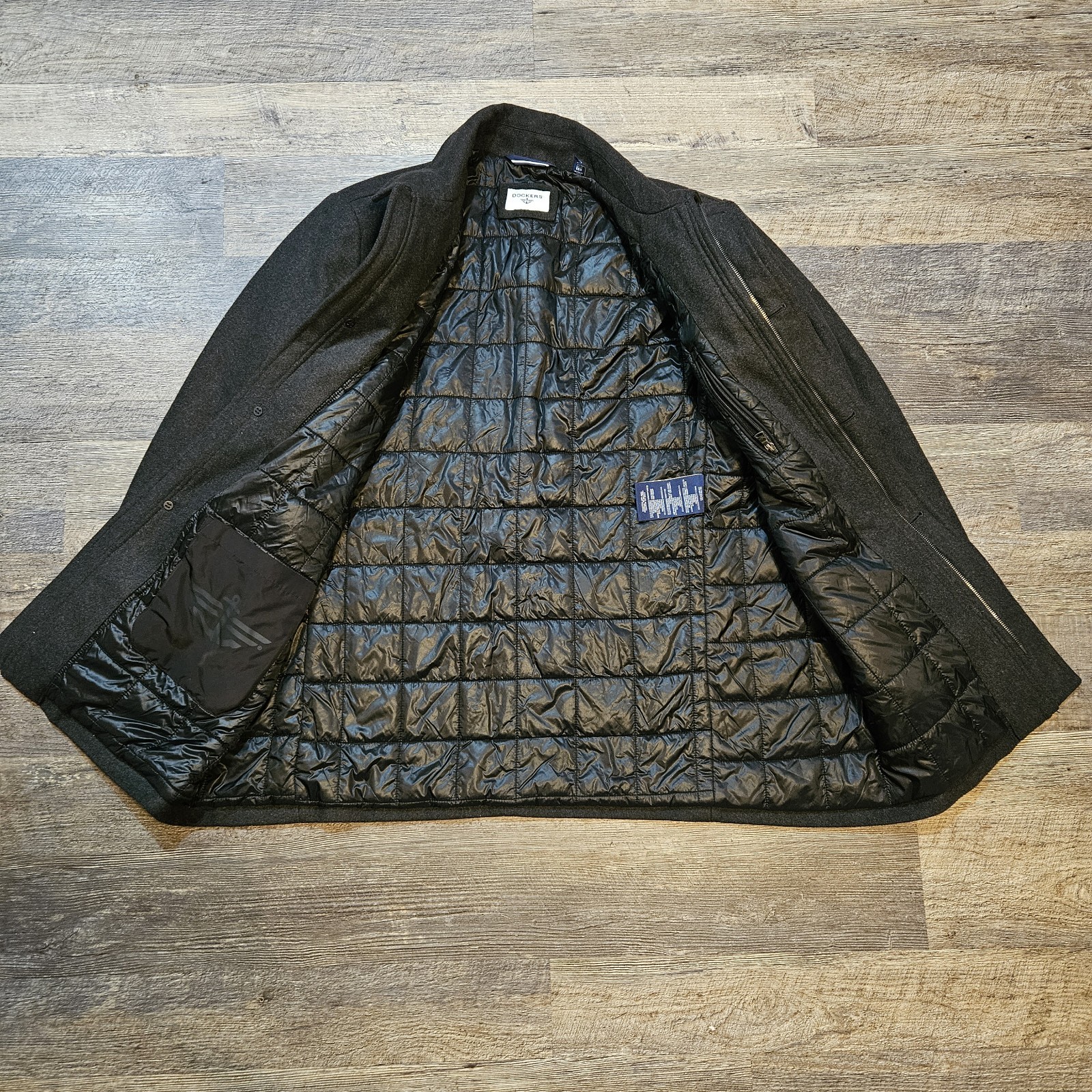 Dockers Wool Blend Quilted Lining Winter Jacket M… - image 2