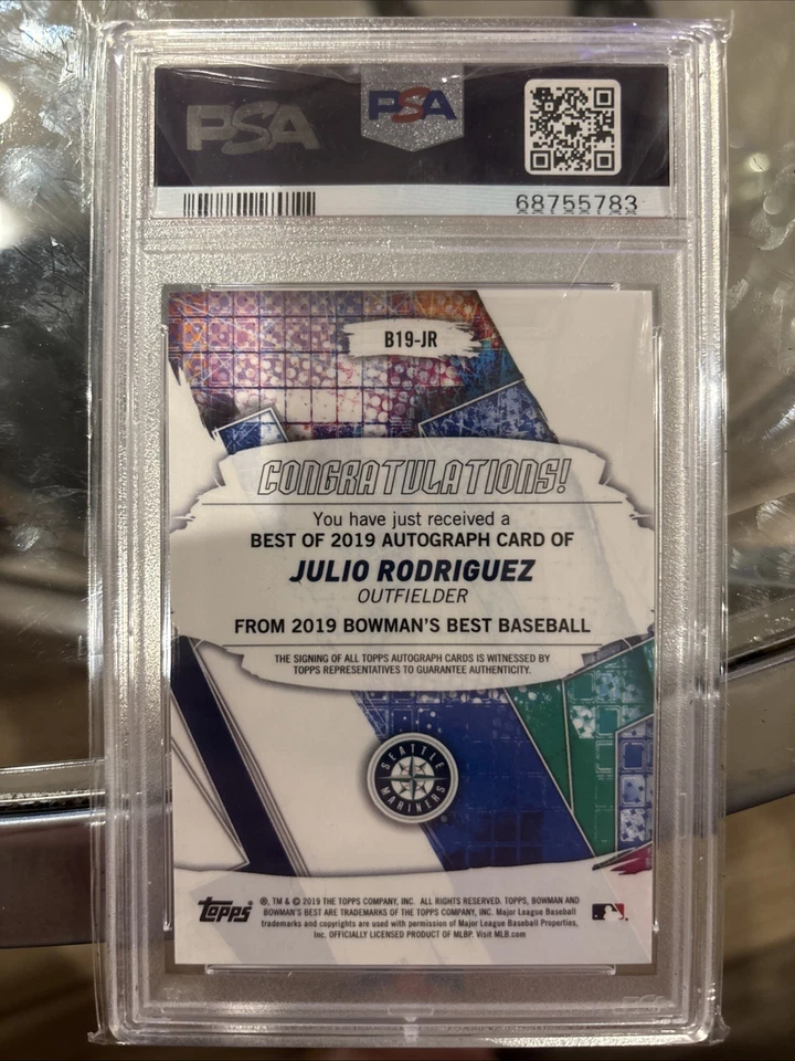 2019 Bowman's Best - Autographs Julio Rodriguez #B19-JR (AU, RC) - Image 2 of 2
