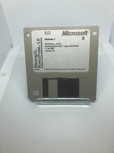 Microsoft PowerPoint v. 4.0- 11 Set 3.5" Floppy Disks With Startup 3M DS/HS 001 - Picture 3 of 12