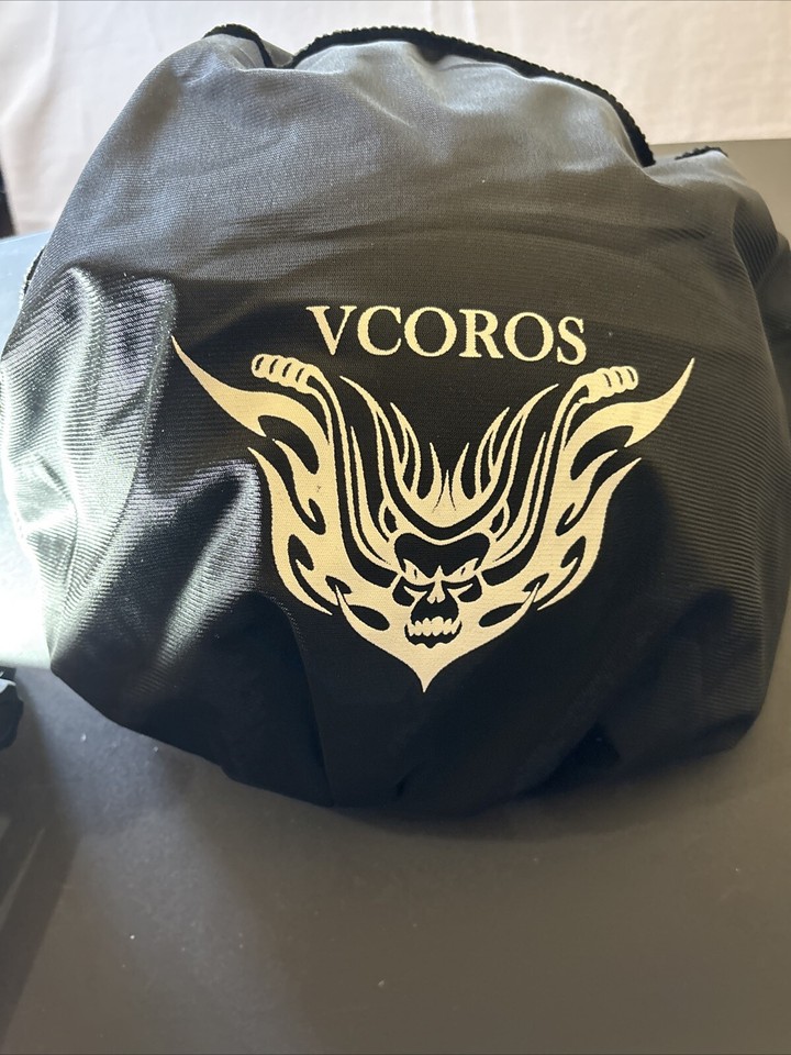 VCoros Motorcycle Half Face Helmet Sun Visor Quick Release Buckle DOT