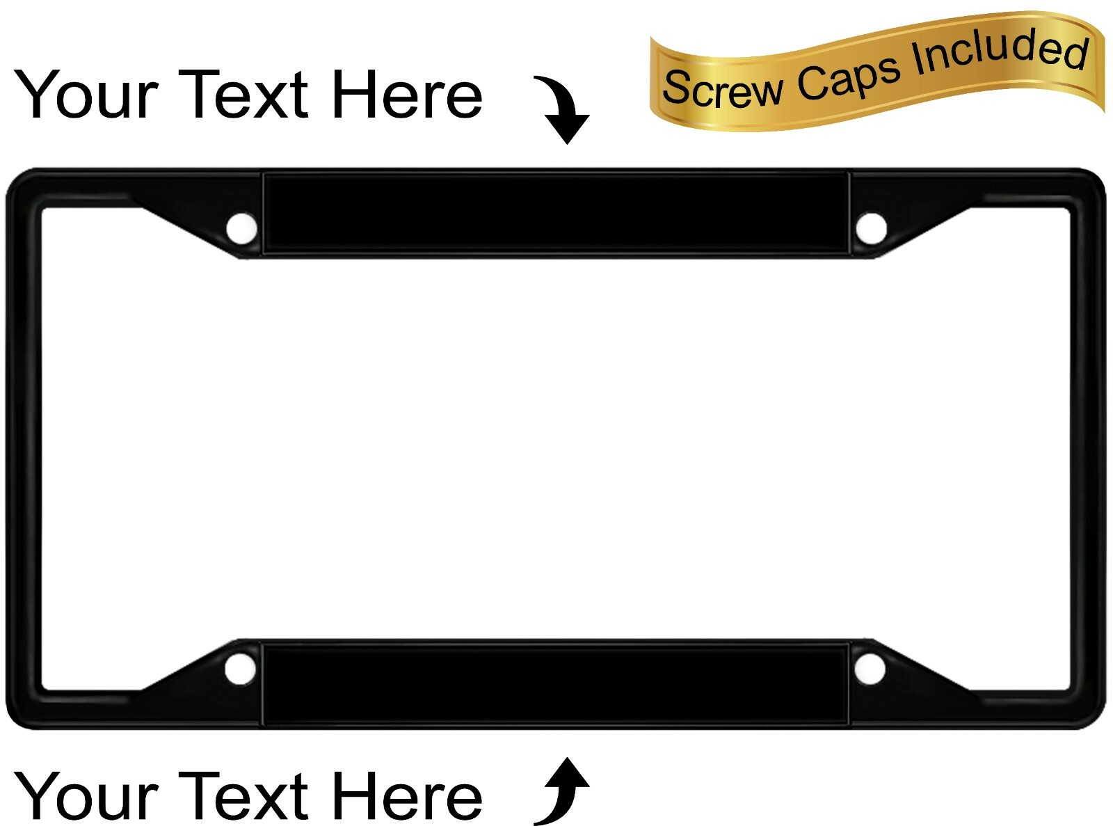 4holes PERSONALIZED LASER ENGRAVED CAR METAL LICENSE PLATE FRAME eBay